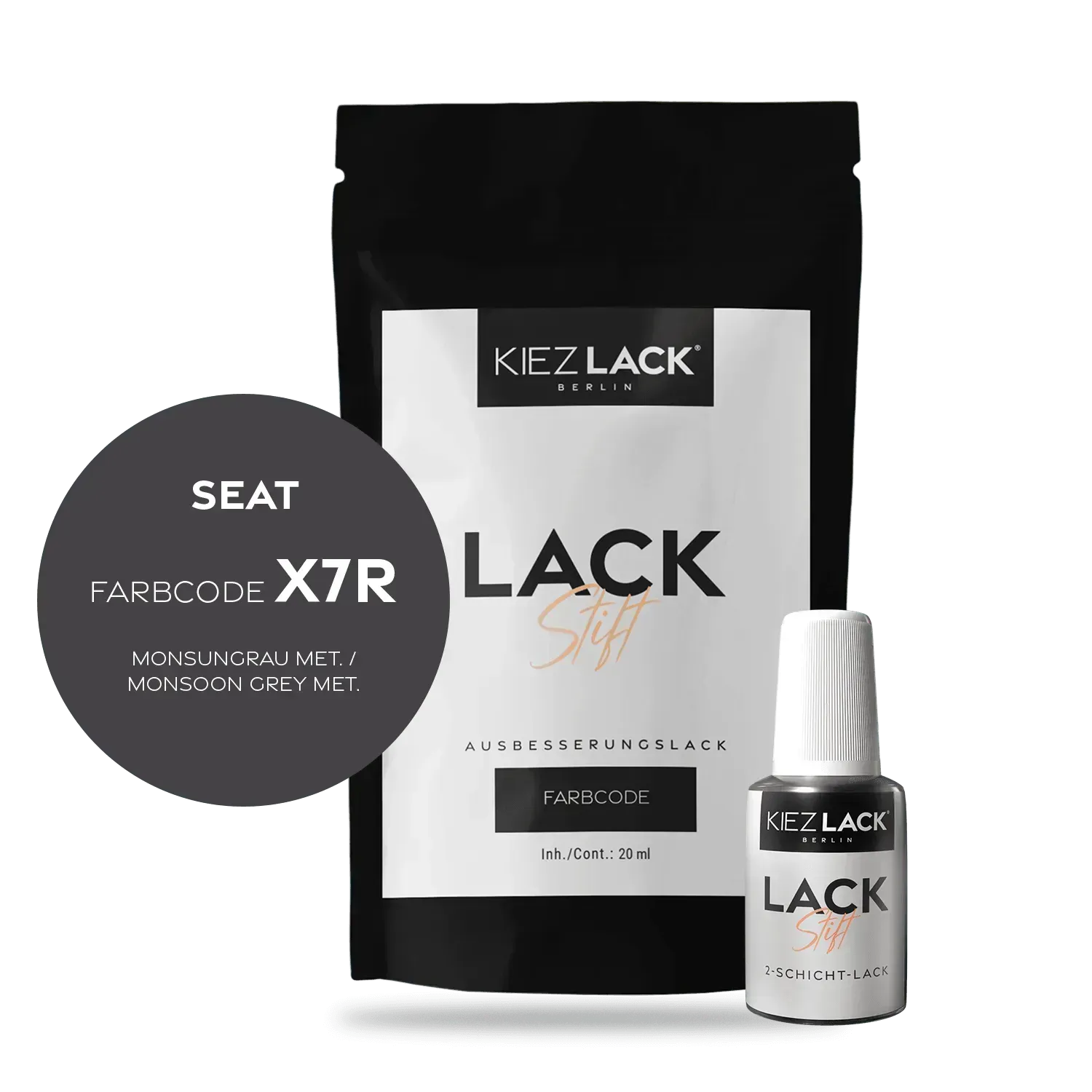 Autolack Lackstift Seat X7R MONSUNGRAU MET. - Kiezlack