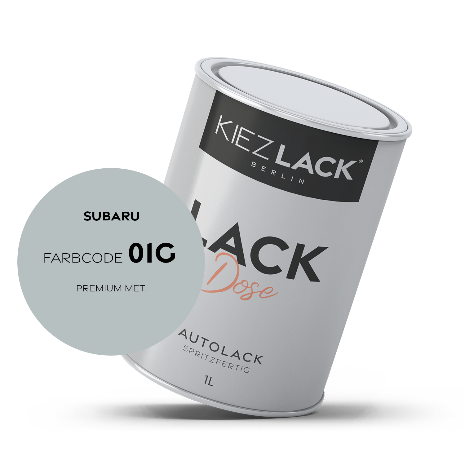 Kiezlack 1K Autolack Lackdose Basislack spritzfertig SUBARU 01G PREMIUM MET.