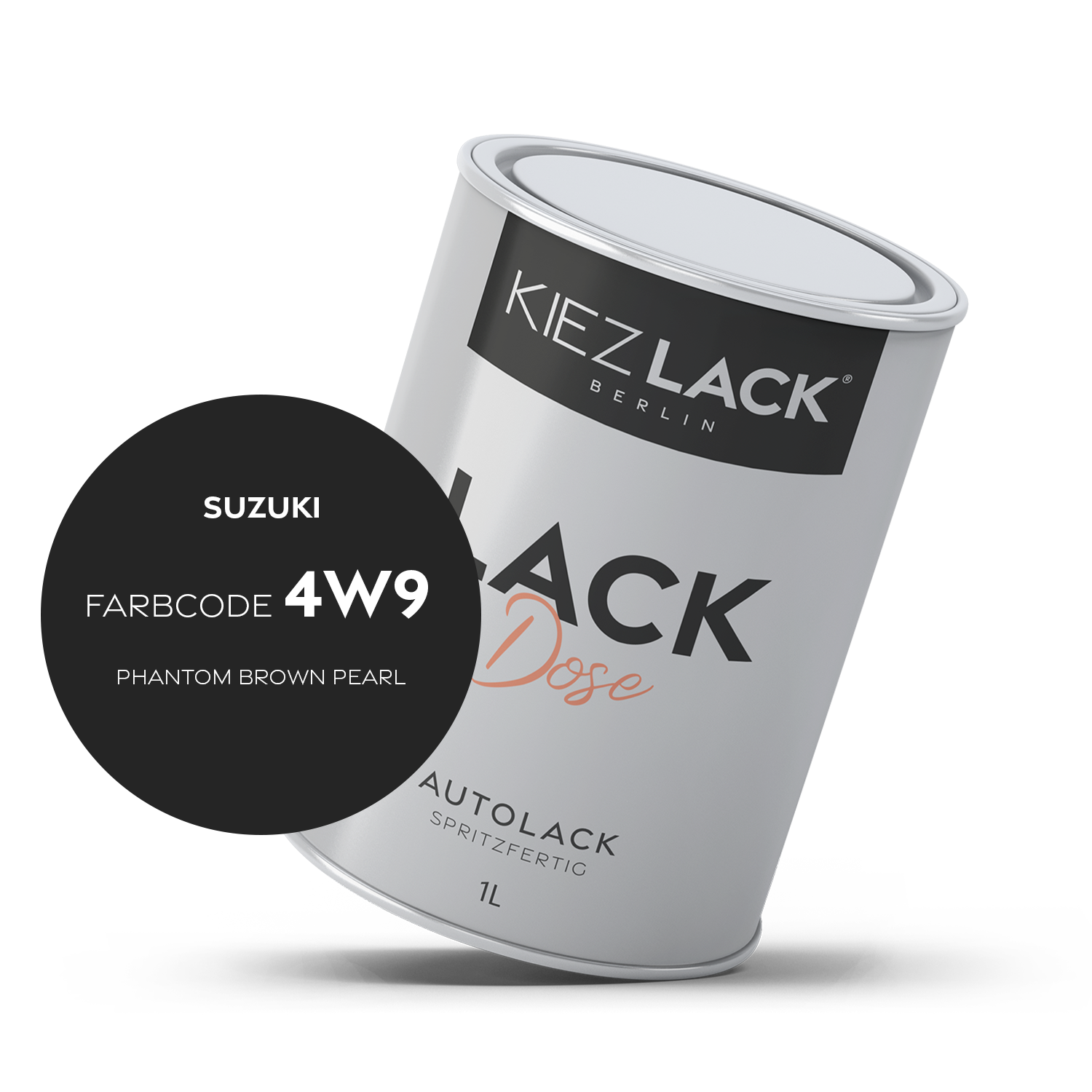 Kiezlack 1K Autolack Lackdose Basislack spritzfertig SUZUKI 4W9 PHANTOM BROWN PEARL