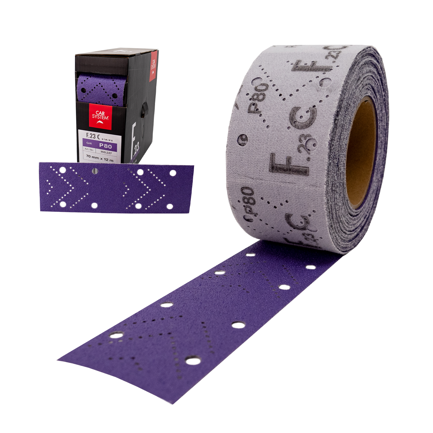 Kiezlack Carsystem SANDING STRIPS F.23 CERAMIC Folienschleifmittel Rolle 70 mm x 12 m