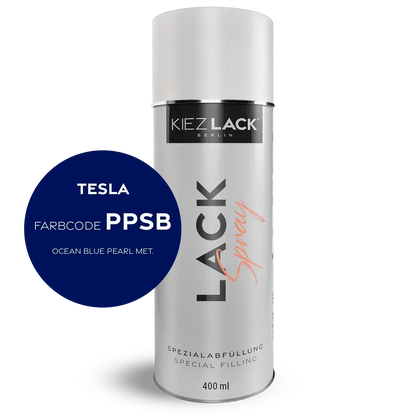 Autolack Spraydose TESLA PPSB OCEAN BLUE PEARL MET. Lackspray - Kiezlack