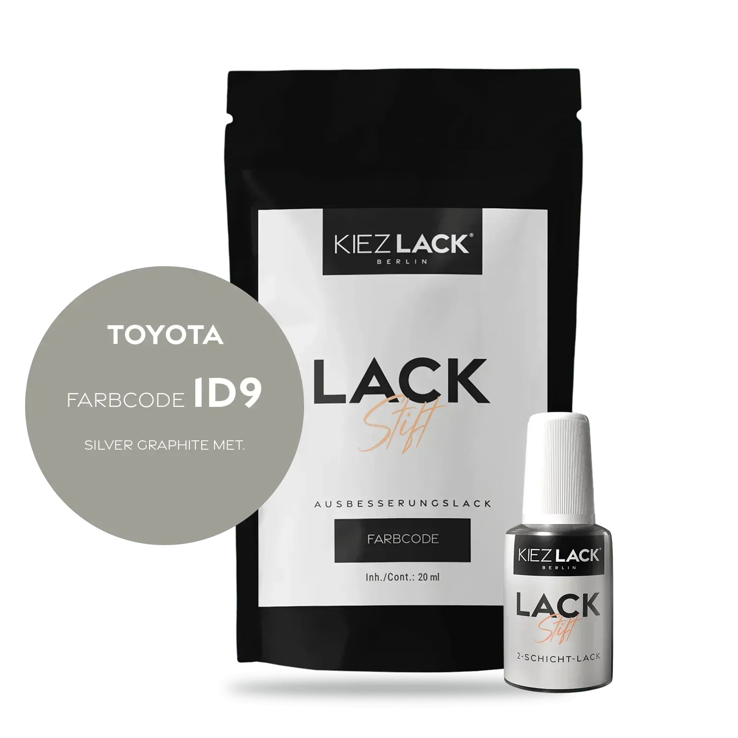 Autolack Lackstift Toyota 1D9 SILVER GRAPHITE MET. - Kiezlack