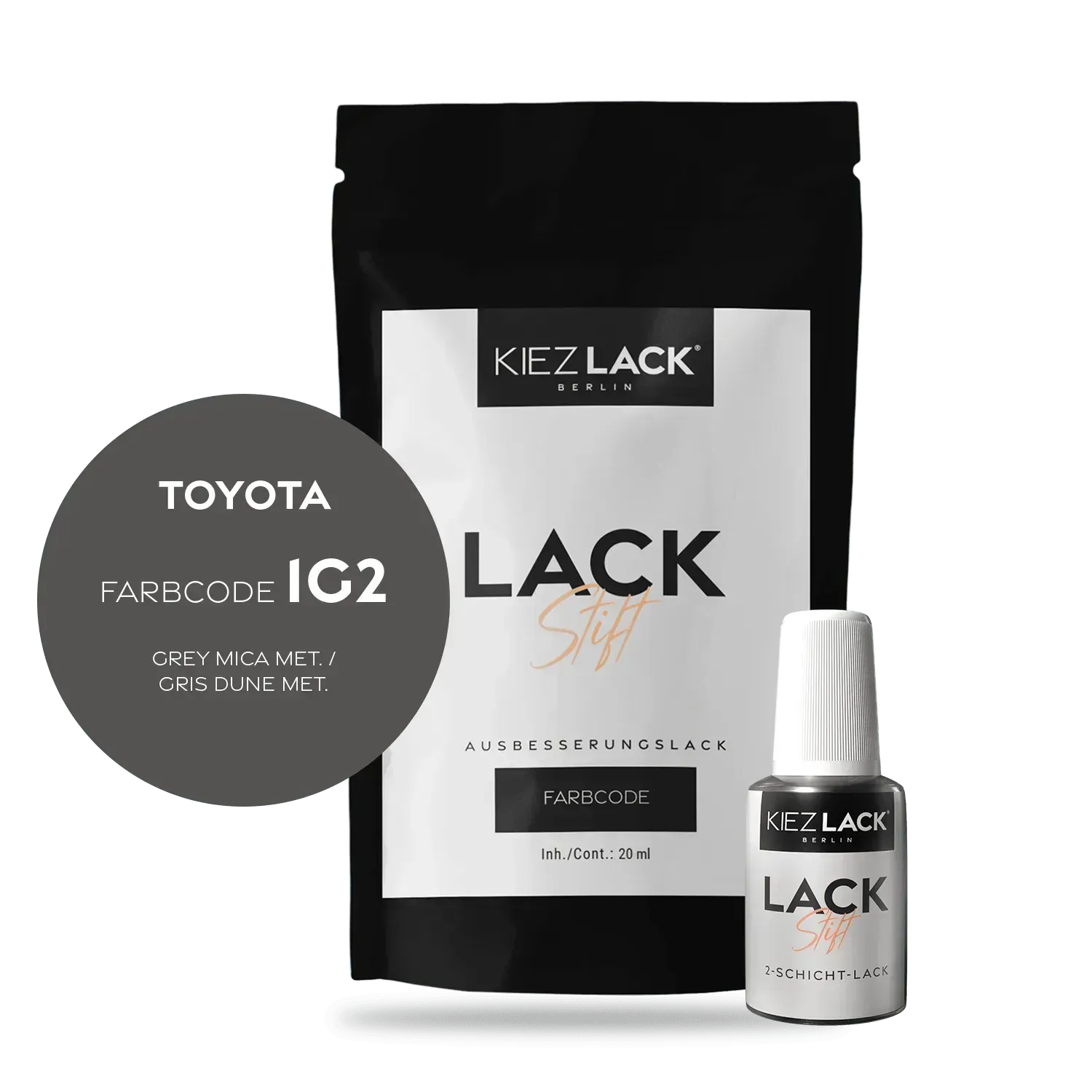 Autolack Lackstift Toyota 1G2 GREY MICA MET. - Kiezlack