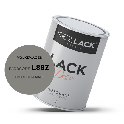 Kiezlack 1K Autolack Lackdose Basislack spritzfertig Volkswagen L88Z BRILLANTCHROM MET.