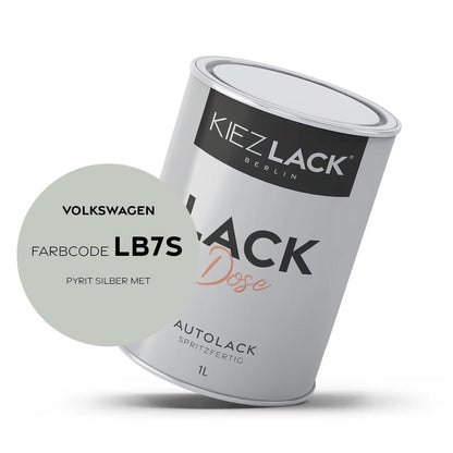 Kiezlack 1K Autolack Lackdose Basislack spritzfertig Volkswagen LB7S PYRIT SILBER MET.