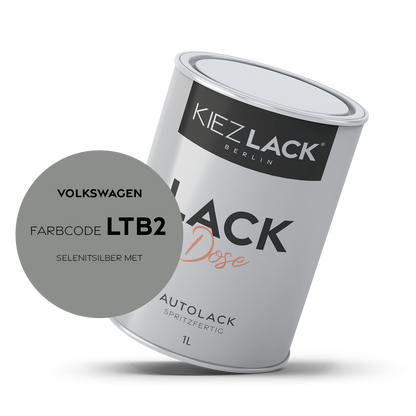 Kiezlack 1K Autolack Lackdose Basislack spritzfertig Volkswagen LTB2 SELENITSILBER MET.