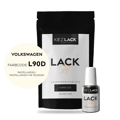 Autolack Lackstift Volkswagen L90D PASTELLWEISS - Kiezlack