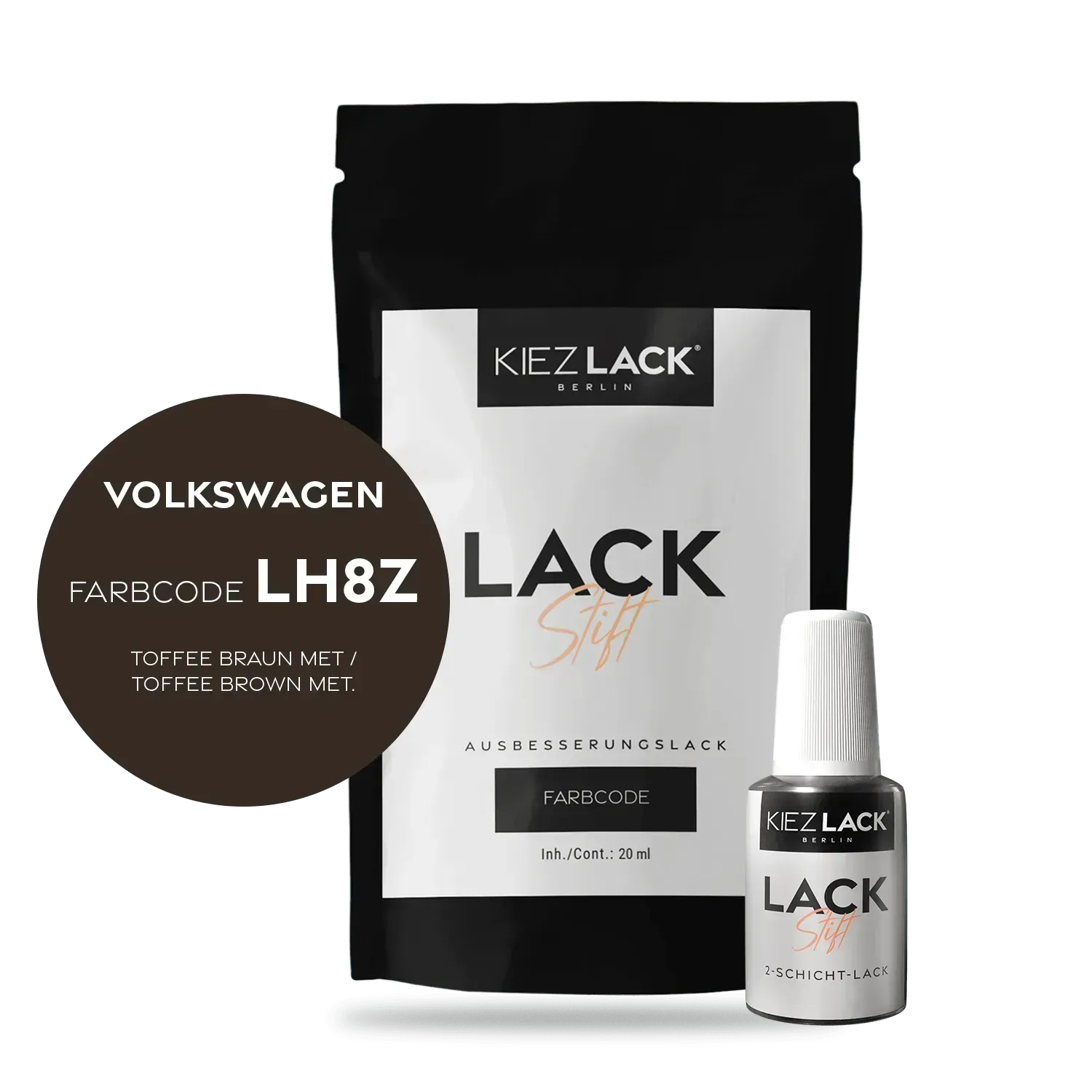 Autolack Lackstift Volkswagen LH8Z TOFFEE BRAUN MET - Kiezlack