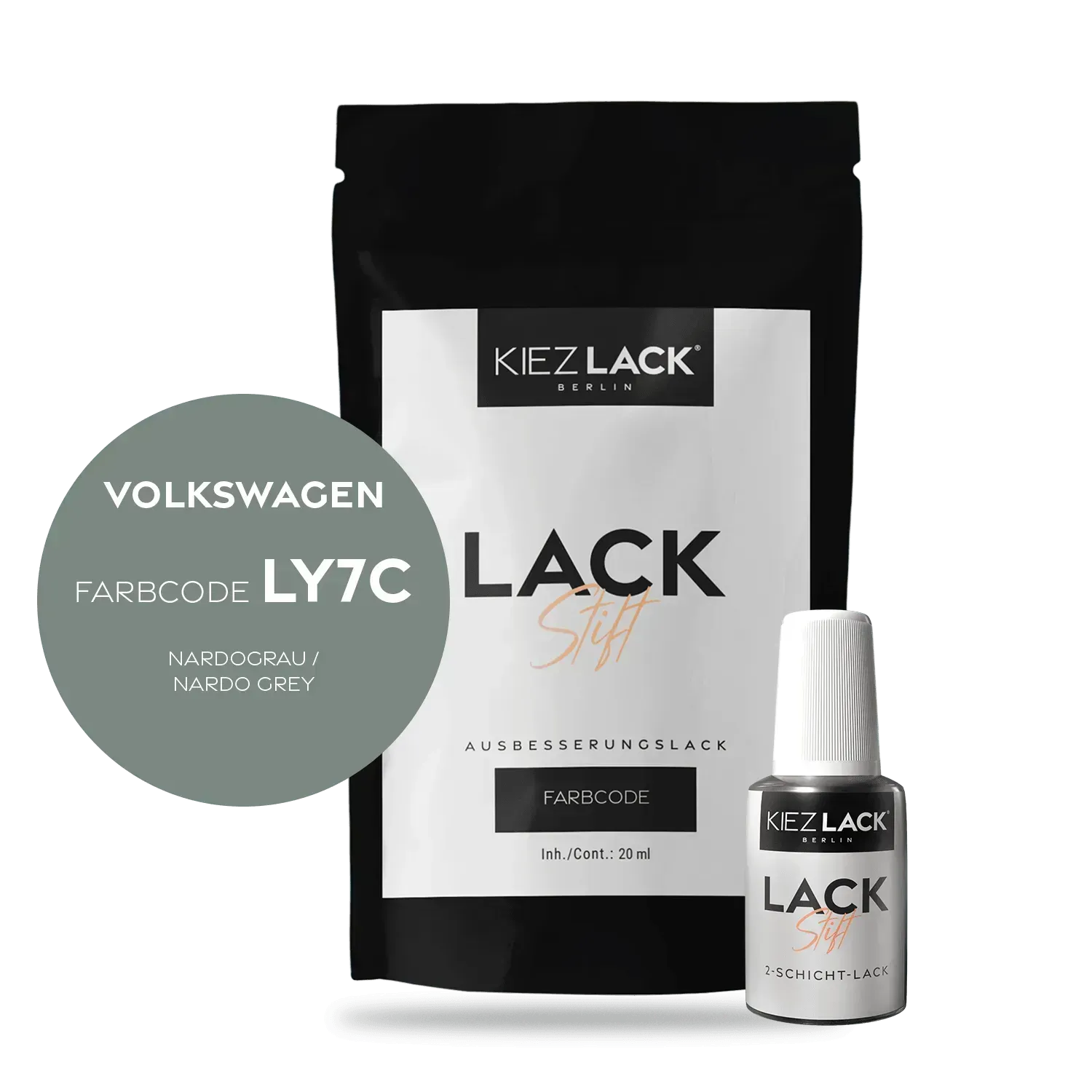 Autolack Lackstift Volkswagen LY7C NARDOGRAU - Kiezlack