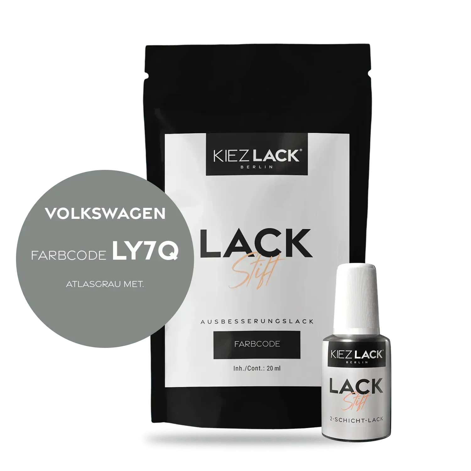 Autolack Lackstift Volkswagen LY7Q ATLASGRAU MET. - Kiezlack