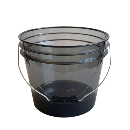 Kiezlack Wascheimer 13 L Heavy Duty Detailing Bucket – Schwarz Transparenter Wascheimer 13 L
