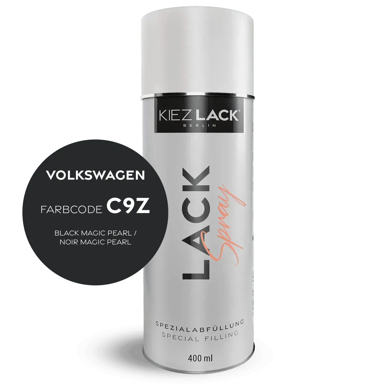 Autolack Spraydose Volkswagen C9Z BLACK MAGIC PEARL - Kiezlack