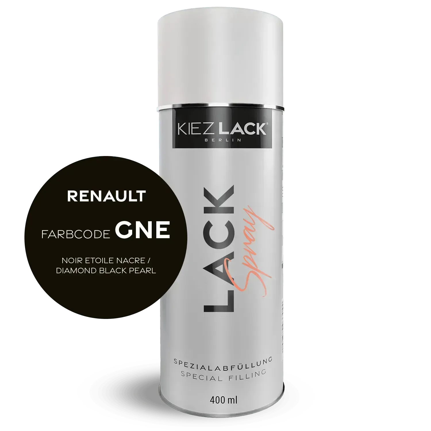 Autolack Spraydose Renault GNE NOIR ETOILE NACRE - Kiezlack