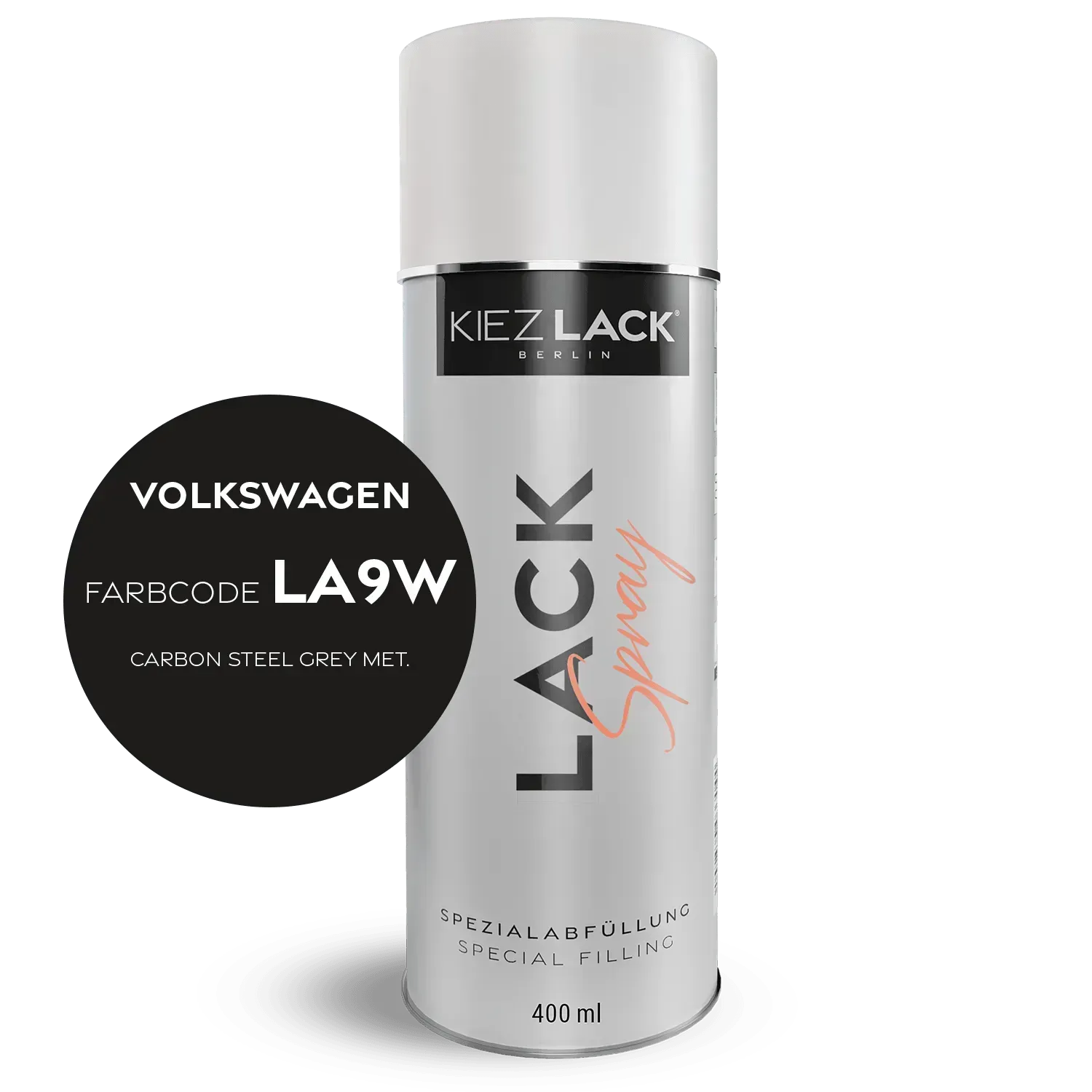 Autolack Spraydose Volkswagen LA9W CARBON STEEL GREY MET. - Kiezlack