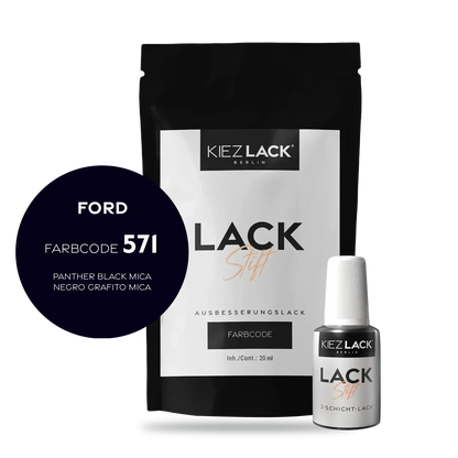 Autolack Lackstift FORD 571 PANTHER BLACK MICA - Kiezlack