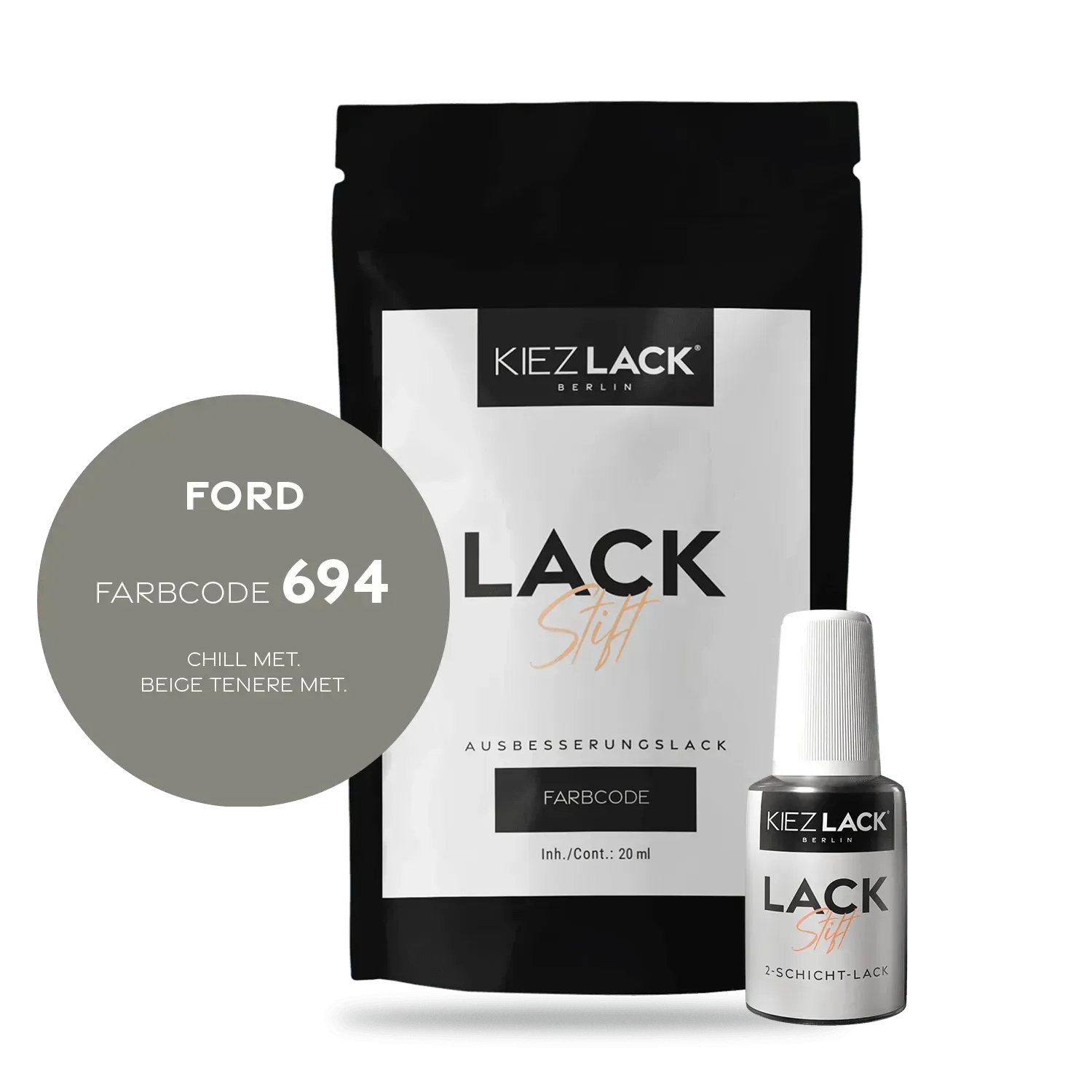 Autolack Lackstift FORD 694 CHILL MET. - Kiezlack