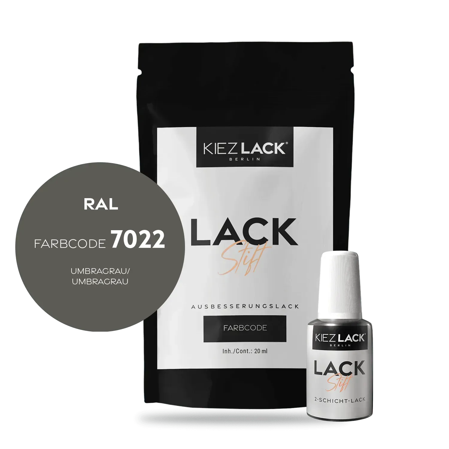 Autolack Lackstift RAL 7022 UMBRAGRAU - Kiezlack