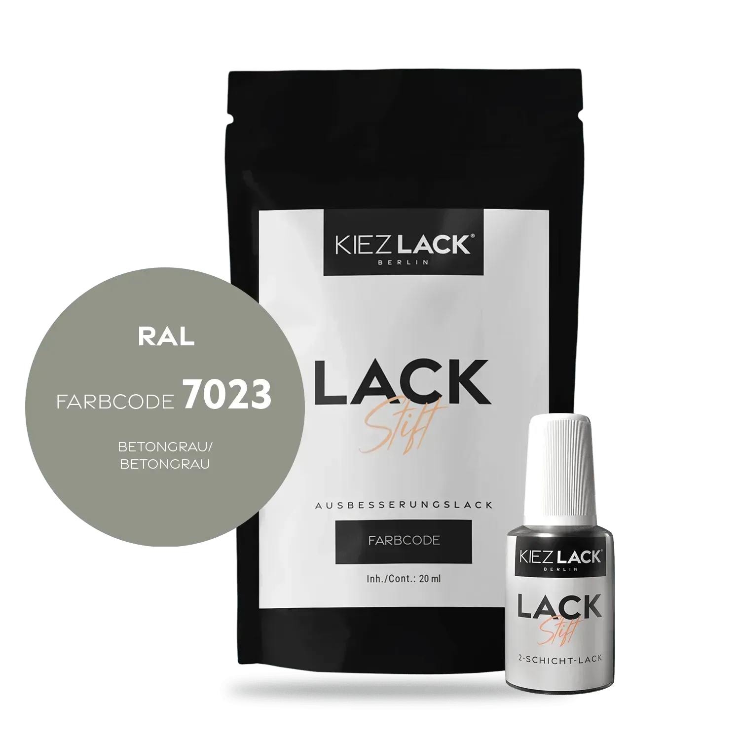 Autolack Lackstift RAL 7023 BETONGRAU - Kiezlack