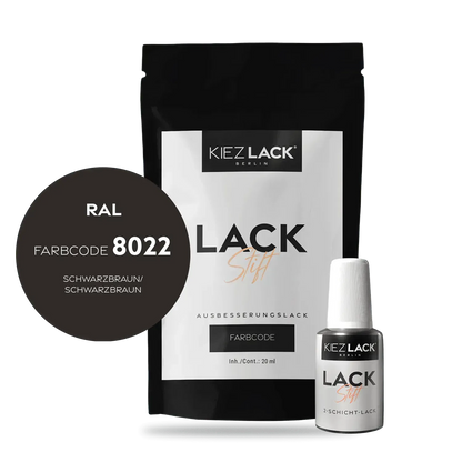 Autolack Lackstift RAL 8022 SCHWARZBRAUN - Kiezlack