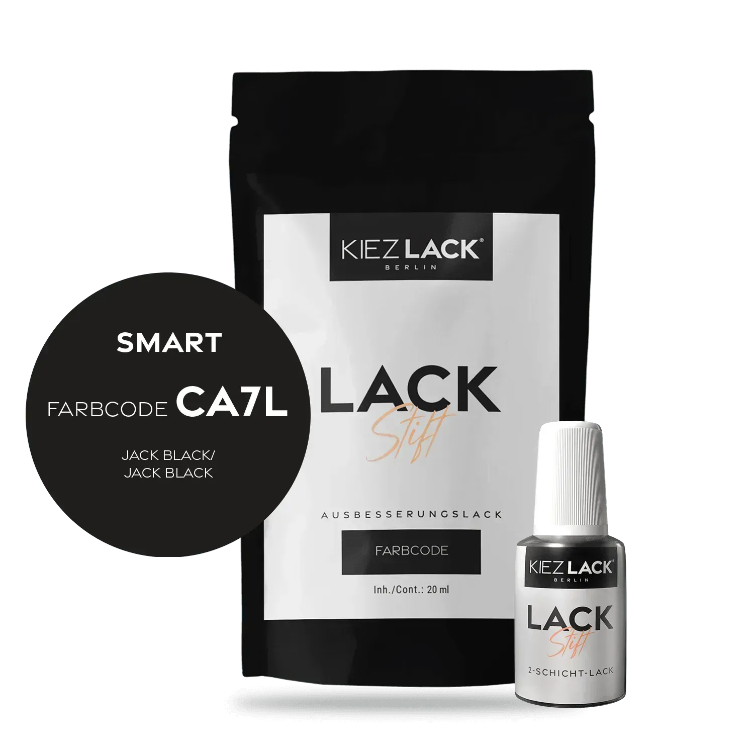 Autolack Lackstift SMART CA7L JACK BLACK - Kiezlack