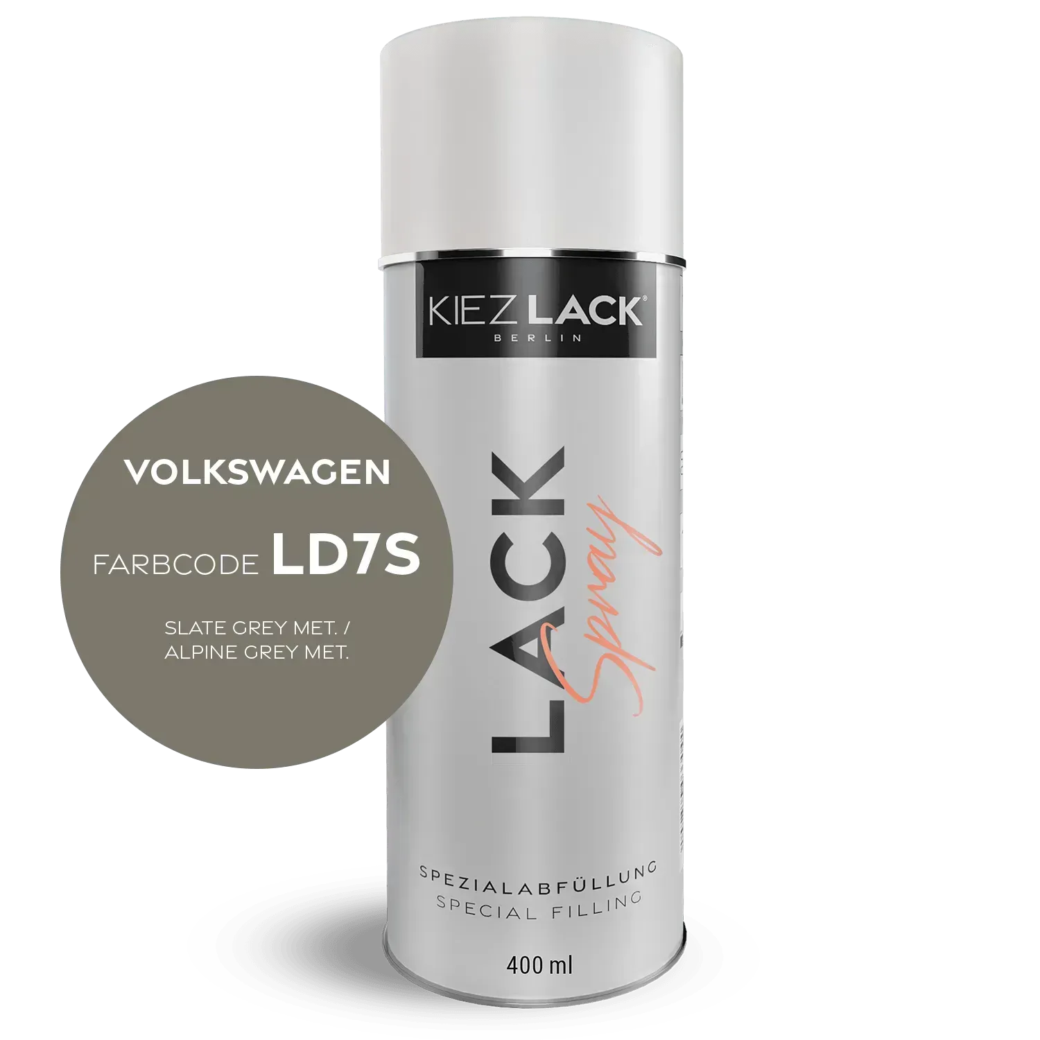 Autolack Spraydose Volkswagen LD7S SLATE GREY MET. - Kiezlack