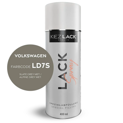 Autolack Spraydose Volkswagen LD7S SLATE GREY MET. - Kiezlack