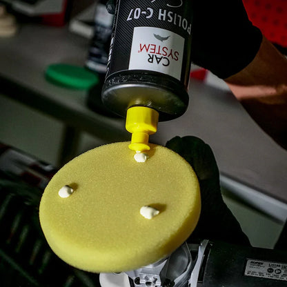 Carsystem Polish Foam Yellow Ø145 mm Polierschwamm mittelhart