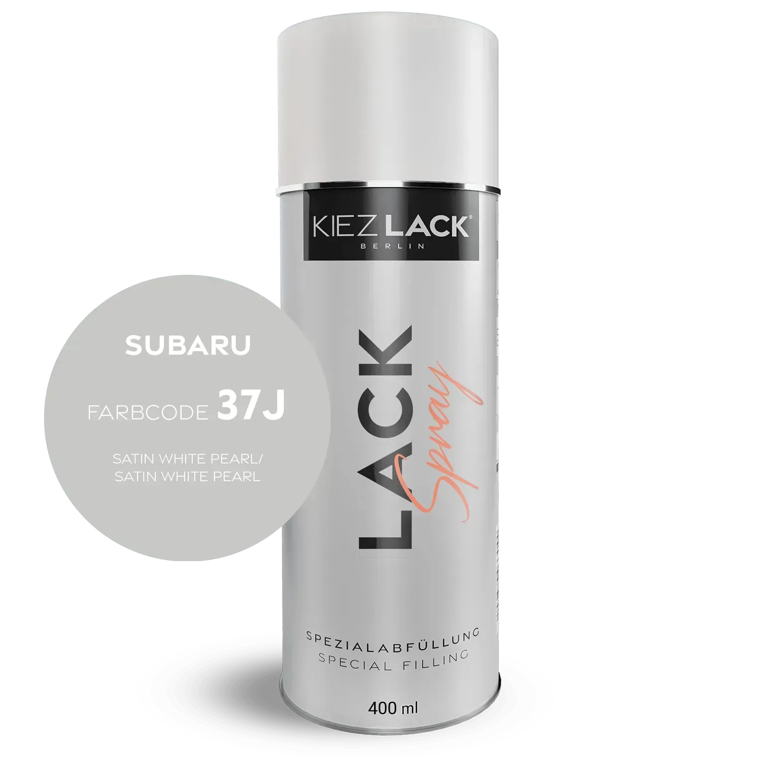 Autolack Spraydose SUBARU 37J SATIN WHITE PEARL Lackspray - Kiezlack