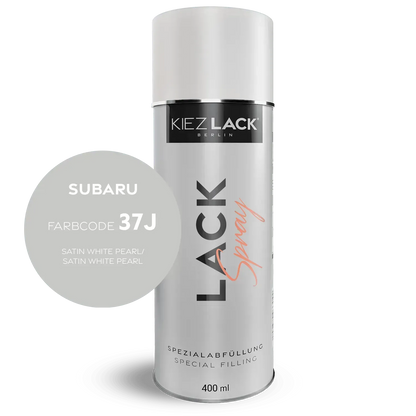 Autolack Spraydose SUBARU 37J SATIN WHITE PEARL Lackspray - Kiezlack