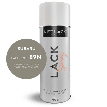 Autolack Spraydose SUBARU 89N WARM GRAY OPAL MET. Lackspray - Kiezlack