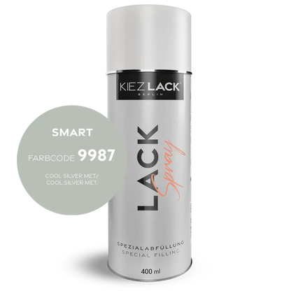 Autolack Spraydose SMART 9987 COOL SILVER MET. Lackspray - Kiezlack