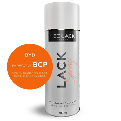 Autolack Spraydose BYD BCP VITALITY ORANGE PEARL MET. Lackspray - Kiezlack