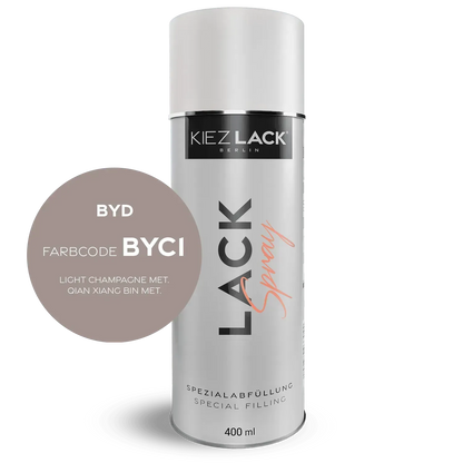 Autolack Spraydose BYD BYC1 LIGHT CHAMPAGNE MET. Lackspray - Kiezlack