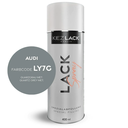 Autolack Spraydose AUDI LY7G QUARZGRAU Metallic Lackspray - Kiezlack