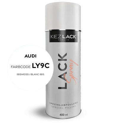 Autolack Spraydose AUDI LY9C IBISWEISS Lackspray - Kiezlack