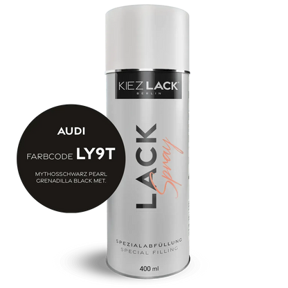 Autolack Spraydose AUDI LY9T MYTHOSSCHWARZ Pearl Lackspray - Kiezlack