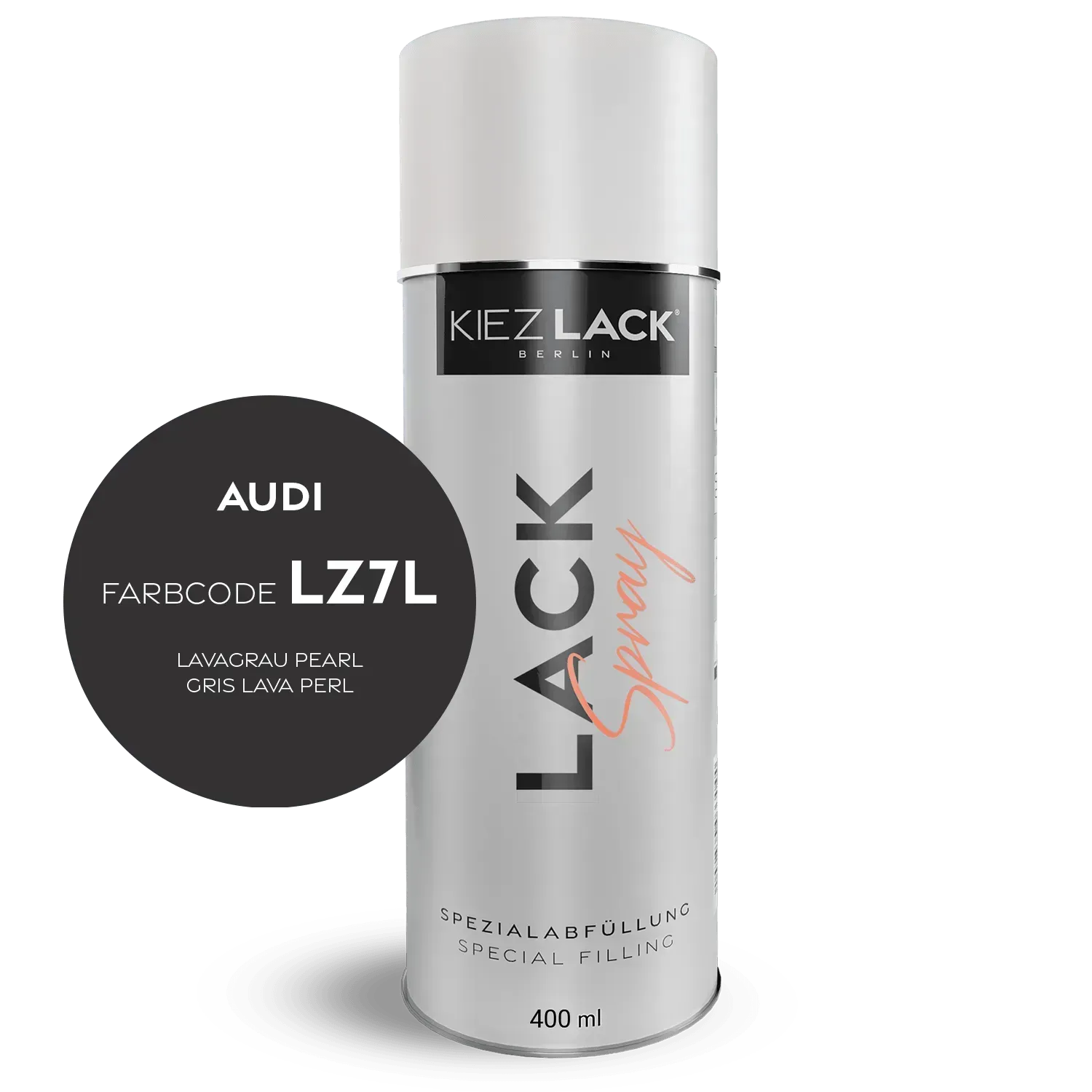 Autolack Spraydose AUDI LZ7L LAVAGRAU Pearl Lackspray - Kiezlack