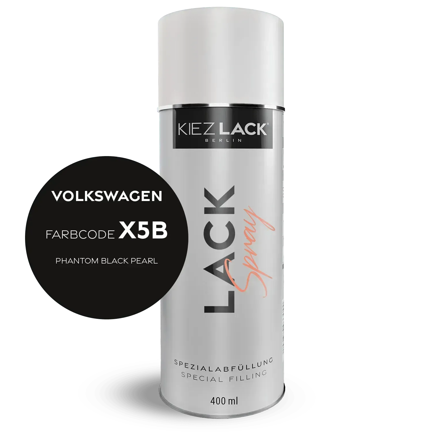 Autolack Spraydose Volkswagen X5B PHANTOM BLACK PEARL - Kiezlack